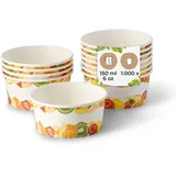 BIOZOYG Eisbecher aus Pappe 1000 St. 100 ml Ø 92 mm bedruckt