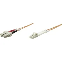 Intellinet Network Solutions Intellinet LWL Anschlusskabel 5.00m Orange [1x LC-Stecker - 1x SC-Stecker] 62,5/125 OM1