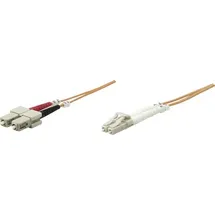 Intellinet Network Solutions Intellinet LWL Anschlusskabel 5.00m Orange [1x LC-Stecker - 1x SC-Stecker] 62,5/125 OM1