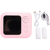 Denash 48 MP HD Digital Zoom Instantkamera, 2 Zoll Bildschirm, Timer, Wasserfreies B & W -Druck, ABS -Silikon -Build, Sonnenlicht Lesbar, Klar, Langlebig (Rosenate)