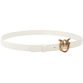 PINKO Gürtel Love Berry H2 Belt W90 White - Antique Gold