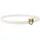 PINKO Gürtel Love Berry H2 Belt W90 White - Antique Gold