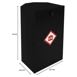 MONSTER SHOP Gasflaschenkasten für Wohnmobile Aus Stahl 7 Kg Butan Oder 6 Kg