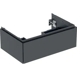 Geberit Waschtischunterschrank 1 Schublade 74 x 26,6 x 47 cm Schwarz