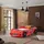 Aileenstore Kinderbett Rio 90 x 200 cm Holz lackiert rot