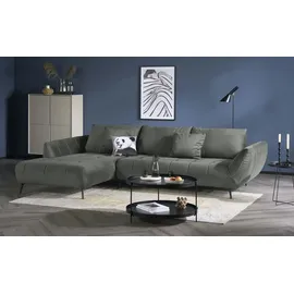 bobb Eckcouch Mikrofaser 3-Sitzer Grau