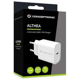 Conceptronic ALTHEA07W 1-Port 20W USB-C PD-Ladegerät