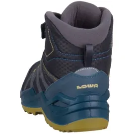 Lowa Maddox Warm GTX Mid Kinder Petrol/Senf 30