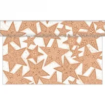 Sovie Horeca Tischläufer Gitte in Zimt aus Linclass® Airlaid, 40 cm x 24 m, 1 Stück - Weihnachten Tischtuch