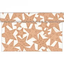Sovie Horeca Tischläufer Gitte in Zimt aus Linclass® Airlaid, 40 cm x 24 m, 1 Stück - Weihnachten Tischtuch