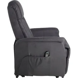Duo Collection Aufstehsessel Mikrofaser 75 x 87 x 108 cm grau