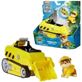 Spin Master PAW Patrol Jungle Pups – Nashorn-Fahrzeug mit Rubble-Figur (Basis Fahrzeug),