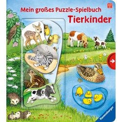 Mein Großes Puzzle-Spielbuch / Mein Großes Puzzle-Spielbuch: Tierkinder - Frauke Nahrgang  Pappband