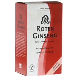 Roter Ginseng 400 mg 8% von Terra Mundo 120 St