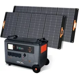 OSCAL PowerMax 6000 Portable Power Station 6000W, 3600Wh LiFePO4 Expandable Solar Generator mit 1.96H Full Charge, 5ms UPS, DC/AC Bi-Directional Inverter für den Hausnotruf (PowerMax6000-400 * 2)