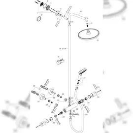 Hansgrohe Crometta S Showerpipe 240 1jet mit Thermostat chrom 27267000