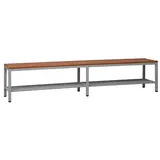 Gürkan Schuhbank 107216 grau, buche Holz 150,0 cm