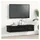 vidaXL Wandschrank Eichen-Optik Lowboard 88x26x18,5 cm Schwarz Holzwerkstoff