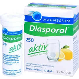 Diasporal Magnesium 250 aktiv Brausetabletten 20 St.