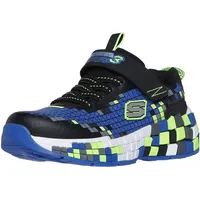 SKECHERS Kids Boy's Mega-Craft 3.0 Sneaker, Black/Blue/Lime, 1 Little