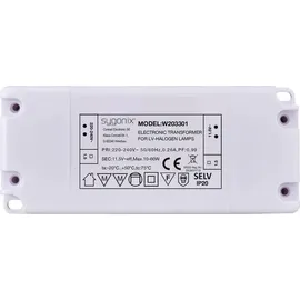 Sygonix SY-6313016 Halogen Transformator 11.5 V/AC 10 - 60W