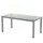 Rocada Schreibtisch Executive BxTxH 140x80x73cm Gestell grau Platte Glas satiniert