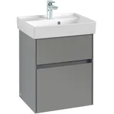 Villeroy & Boch Waschbeckenunterschrank 2 Auszüge 46 x 54,6 x 37,4 cm Schwarz