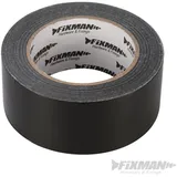 FIXMAN Robustes Gewebe-Klebeband 50 mm x 50 m, schwarz