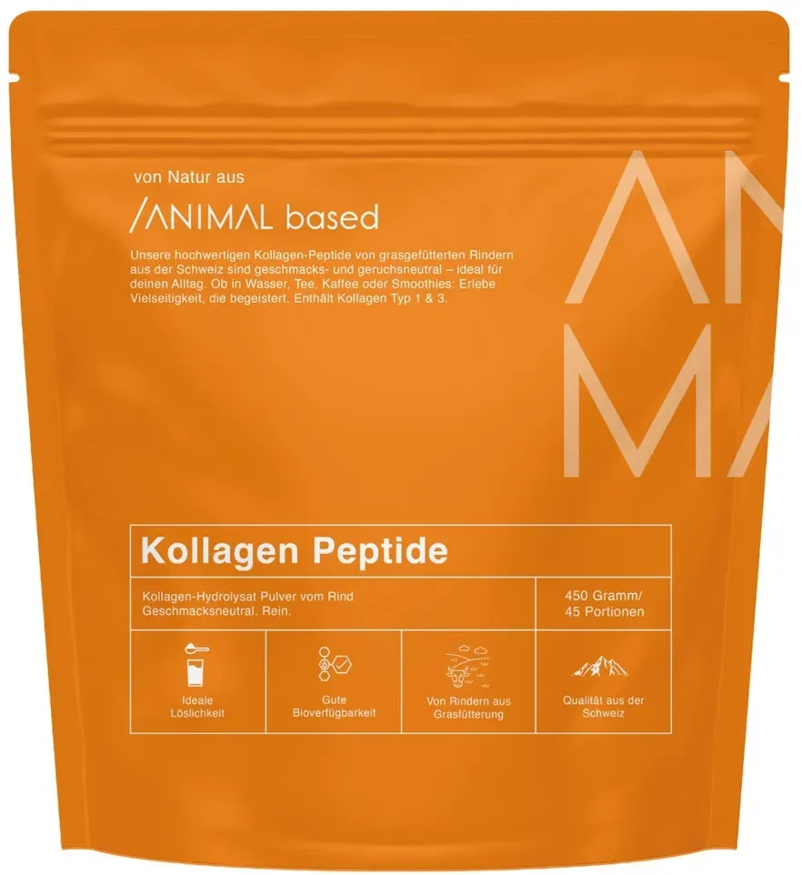 Animal Based Kollagen Peptide - Hydrolysat - Grass Fed 450 g