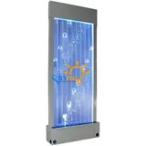 Xlmoebel Skulptur Wasserwand LED 100x200 mit Trennwand Regal Schrank und Säule (Water Wall), Hergestellt in Europa weiß