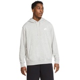 Nike Sportswear Club Sweatshirt Mit Reißverschluss, Dk Grey Heather/Silber/Weiss, XL