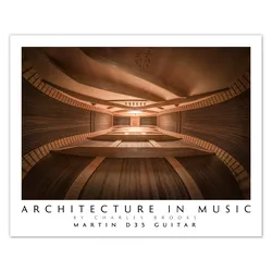 Architecture in Music "Martin D35 Gitarre" 75 x 60 cm