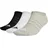 adidas Thin and Light No-Show Socken, 3 Paar Medium Grey Heather / White / Black 34-36