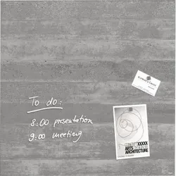 Magnetboard artverum GL168 480x480x15mm Glas Sichtbeton