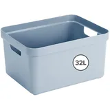 SUNWARE Sigma Home Aufbewahrungsbox 45,5 x 35,5 x 24,5 cm 4-tlg. blau/grau