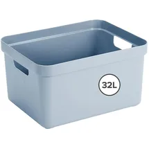 SUNWARE Sigma Home Aufbewahrungsbox 45,5 x 35,5 x 24,5 cm 4-tlg. blau/grau