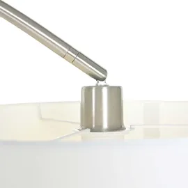 Steinhauer Bogenstehleuchte 180,0 cm Silber/Weiß