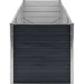 vidaXL Garten-Hochbeet verzinkter Stahl rechteckig 240 x 80 x 77 cm Anthrazit 