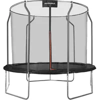 Hudora First Trampolin 250V 250 cm inkl. Sicherheitsnets rot/schwarz