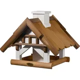 Dobar dobar® Großes Vogelhaus Goldener Oktober für Ständermontage Vogelfutterhaus zum Aufstellen
