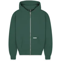 bazix republiq Super Heavy Blank Zip-Hoodie Herren Grün M