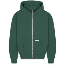 bazix republiq Super Heavy Blank Zip-Hoodie Herren Grün M