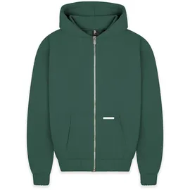 bazix republiq Super Heavy Blank Zip-Hoodie Herren Grün M