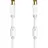 Hama Antennen-Kabel Koax-Stecker/Koax-Kupplung 1,5 m Weiß