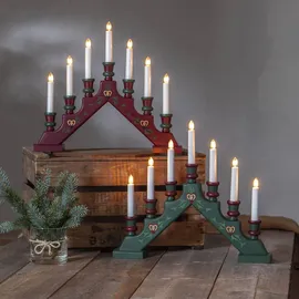 Star Trading Fensterleuchter Sara Tradition 7-flammig 38 x 44 cm