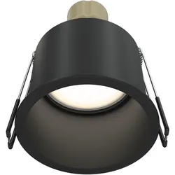 GU10 Deckeneinbauleuchte Maytoni Reif IP20 rund schwarz
