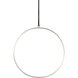 Creativ deco Dekohänger Ø 21 cm Silber