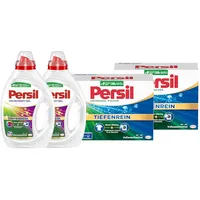 PERSIL-Set Pulver 2x 20 Waschladungen (40WL) Universal & Kraft-Gel 2x 20 Waschladungen (40WL) Color, Waschmittel-Set für reine Wäsche und hygienische Frische für die Maschine