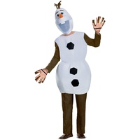 Disney Offizielles Premium Frozen Olaf Kostüm Erwachsene, Der Schneemann Kostüm Erwachsene, Faschingskostum Weihnachten Karneval Kostum Geburstag Herren Costume Größ XL