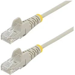 StarTech.com 1,5 m Cat6-Kabel - Schlankes Cat6-Patchkabel - Grau - Snagless RJ45